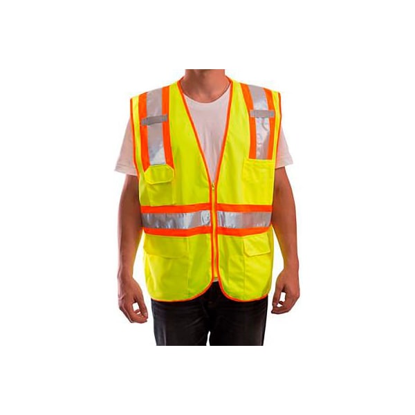 Tingley Polyester, Zipper closure Closure, 5 Outside Pockets, FL Yellow-Green, Size XXS-XS V73852.XXS-XS - main